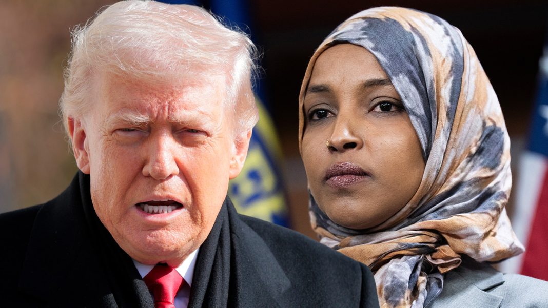 Trump Says Rep. Ilhan Omar 'Had Herself Sprayed' in Minneapolis Attack