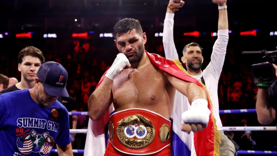Filip Hrgovic scores dramatic TKO of Moses Itauma to claim vacant heavyweight title