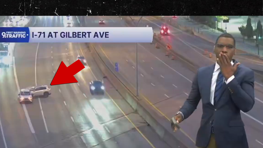 News Anchor Nearly Swears On Live TV After Seeing Car Crash in Real Time